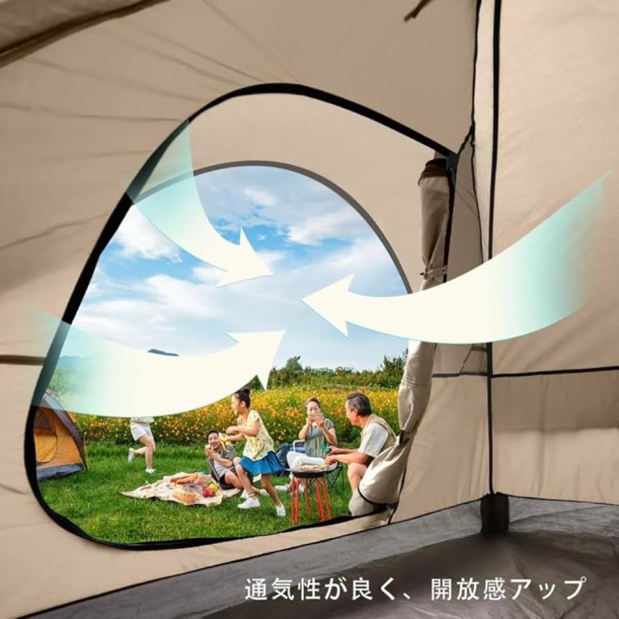 UNPキャンプテント 3人 4人用 簡単設営 ドーム型 ピクニックテント unpaume UNPキャンプテント 3人 4人用 簡単設営 ドーム型